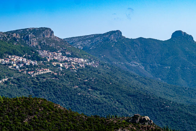 Mountain village in Barbagia, Sardinia